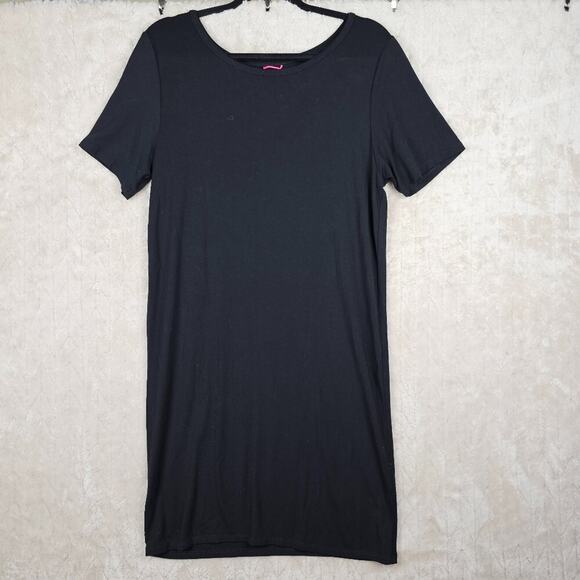 Hatch Layers The T-Shirt Dress Layer Large Minimal Pregnancy Comfort Modal Black - Picture 1 of 6